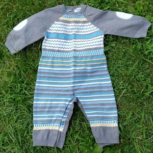 Soft Striped Knit Romper by Kitestrings
